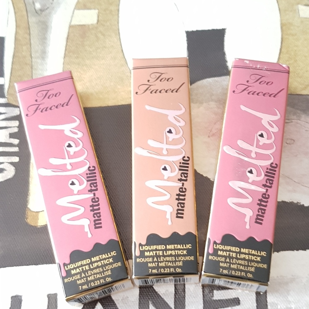 Too Faced Melted Matte-tallic Lipstick (BUNDLE)